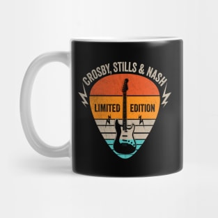 Vintage Crosby Name Guitar Pick Limited Edition Birthday Mug